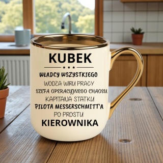 Kubek PREMIUM oryginalny śmieszny prezent dla KIEROWNIKA KIEROWNICZKI