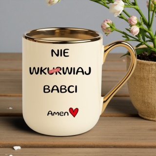 Kubek PREMIUM śmieszny prezent Dzień BABCI upominek Babcia