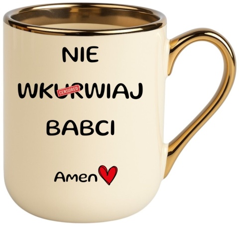 Kubek PREMIUM śmieszny prezent Dzień BABCI upominek Babcia