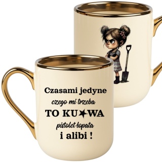 Kubek Premium z nadrukiem śmieszny prezent dla KOLEŻANKI DZIEWCZYNY KOBIETY