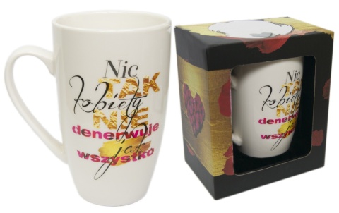 Kubek baryłka prezent dla Koleżanki Mamy Dzień Kobiet