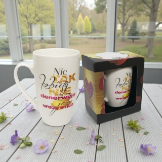 Kubek baryłka prezent dla Koleżanki Mamy Dzień Kobiet