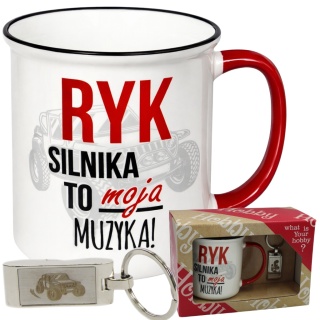 Kubek z brelokiem oryginalny śmieszny prezent upominek dla AUTOMANIAKA