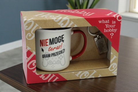 Kubek z brelokiem oryginalny śmieszny prezent upominek dla GRACZA