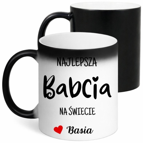Kubek z magiczny oryginalny prezent dla BABCI upominek Babcia z imieniem