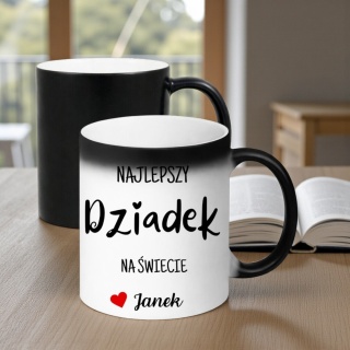 Kubek z magiczny oryginalny prezent dla DZIADKA upominek Dziadek z imieniem