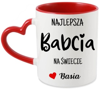 Kubek z nadrukiem oryginalny prezent dla BABCI upominek Babcia z imieniem