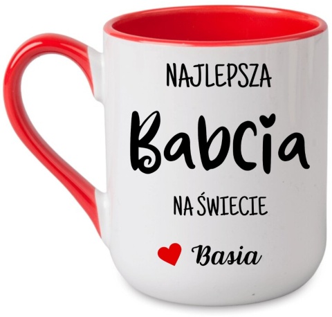 Kubek z nadrukiem oryginalny prezent dla BABCI upominek Babcia z imieniem