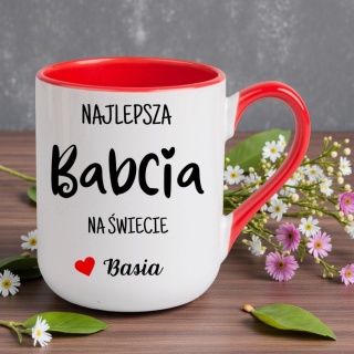 Kubek z nadrukiem oryginalny prezent dla BABCI upominek Babcia z imieniem