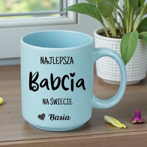 Kubek z nadrukiem piękny prezent Dzień BABCI urodziny Babcia z imieniem