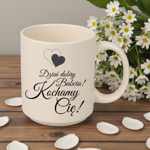 Kubek z nadrukiem piękny prezent Dzień BABCI urodziny imieniny Babcia