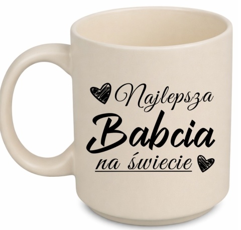 Kubek z nadrukiem piękny prezent Dzień BABCI urodziny imieniny Babcia