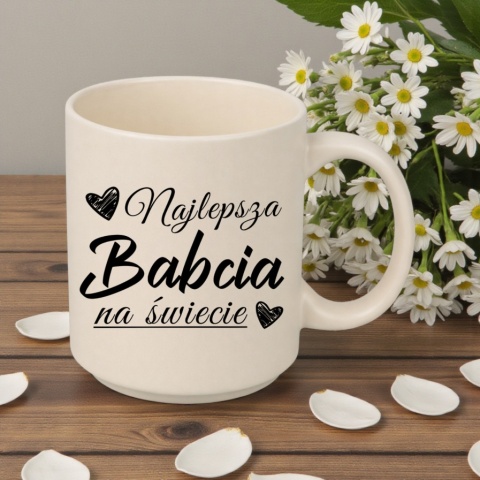 Kubek z nadrukiem piękny prezent Dzień BABCI urodziny imieniny Babcia