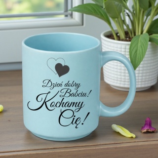 Kubek z nadrukiem piękny prezent Dzień BABCI urodziny imieniny Babcia