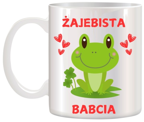 Kubek z nadrukiem śmieszny prezent Dzień BABCI urodziny imieniny Babcia