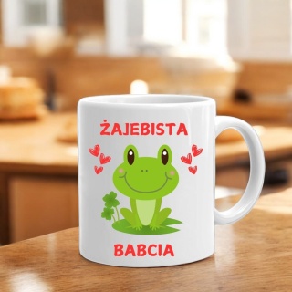 Kubek z nadrukiem śmieszny prezent Dzień BABCI urodziny imieniny Babcia