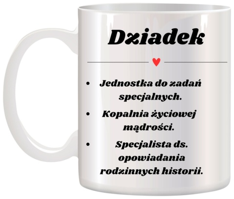 Kubek z nadrukiem śmieszny prezent Dzień DZIADKA urodziny imieniny Dziadek