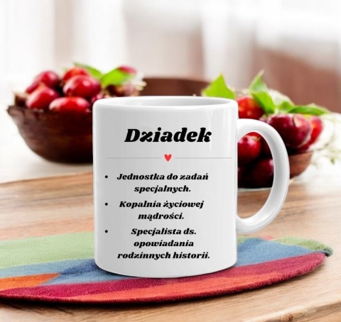 Kubek z nadrukiem śmieszny prezent Dzień DZIADKA urodziny imieniny Dziadek