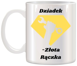 Kubek z nadrukiem śmieszny prezent Dzień DZIADKA urodziny imieniny Dziadek