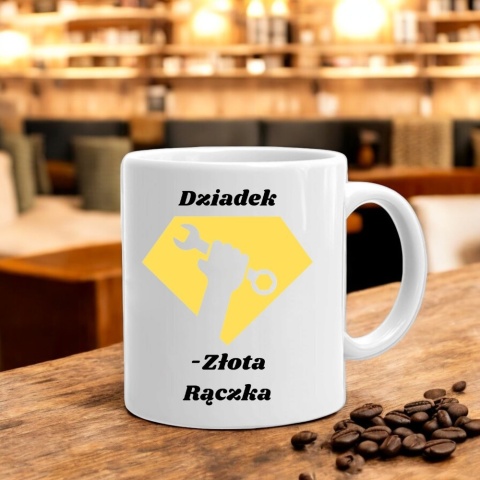 Kubek z nadrukiem śmieszny prezent Dzień DZIADKA urodziny imieniny Dziadek