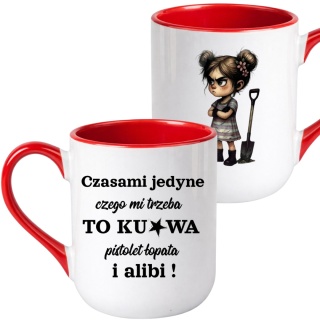 Kubek z nadrukiem śmieszny prezent dla KOLEŻANKI DZIEWCZYNY KOBIETY