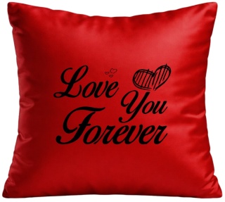 PODUSZKA SATYNOWA PREZENT WALENTYNKI DLA DZIEWCZYNY CHŁOPAKA ŻONY MĘŻA