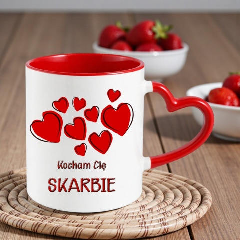 Poduszka i kubek zestaw prezent na WALENTYNKI urodziny Dzień Kobiet