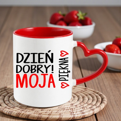 Poduszka i kubek zestaw prezent na WALENTYNKI urodziny Dzień Kobiet