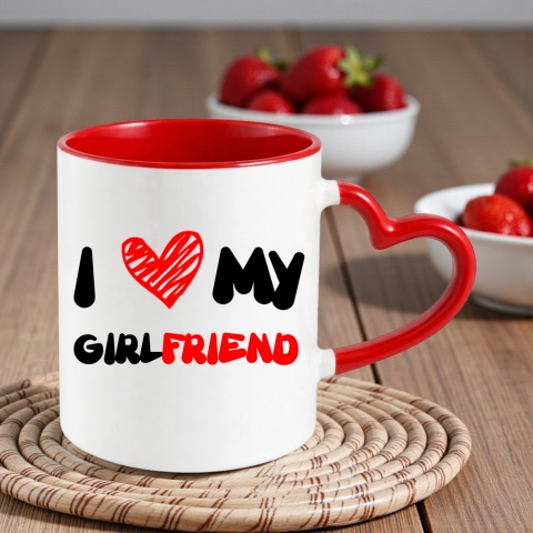 Poduszka i kubek zestaw prezent na WALENTYNKI urodziny Dzień Kobiet
