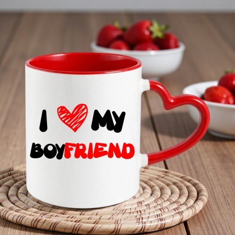 Poduszka i kubek zestaw prezent na WALENTYNKI urodziny Dzień Kobiet