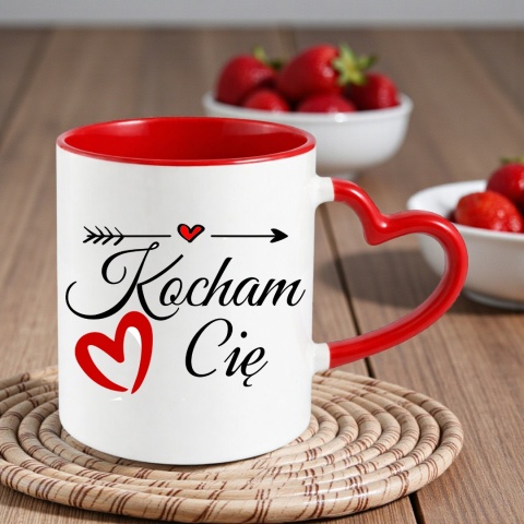 Poduszka i kubek zestaw prezent na WALENTYNKI urodziny Dzień Kobiet