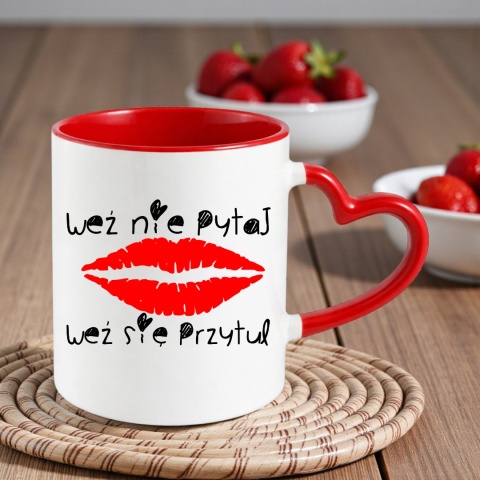 Poduszka i kubek zestaw prezent na WALENTYNKI urodziny Dzień Kobiet