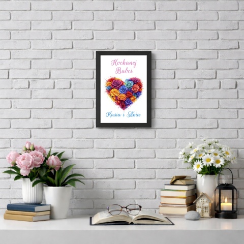 Ramka Życzenia Prezent Dzień Babci urodziny Babcia z imionami