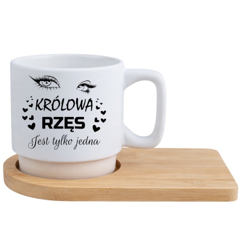 Filiżanka z nadrukiem Prezent Królowa Rzęs Dzień Kobiet Urodziny