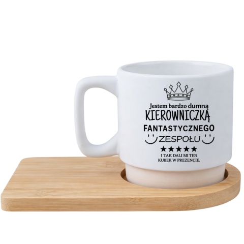 Filiżanka z nadrukiem Prezent dla Szefowej Kierowniczki Dzień Kobiet