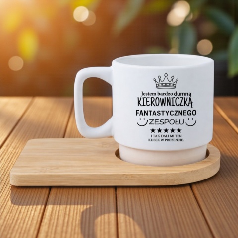 Filiżanka z nadrukiem Prezent dla Szefowej Kierowniczki Dzień Kobiet