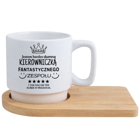 Filiżanka z nadrukiem Prezent dla Szefowej Kierowniczki Dzień Kobiet