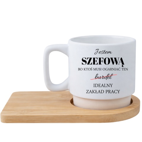 Filiżanka z nadrukiem Prezent dla Szefowej Koleżanki Dzień Kobiet