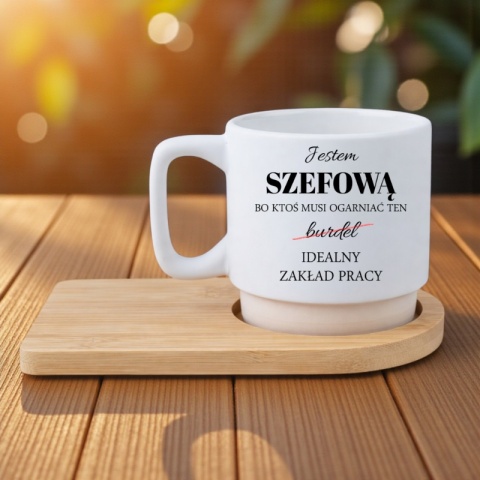 Filiżanka z nadrukiem Prezent dla Szefowej Koleżanki Dzień Kobiet