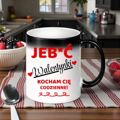 Kubek magiczny śmieszny prezent Je**ć WALENTYNKI dla Dziewczyny Chłopaka