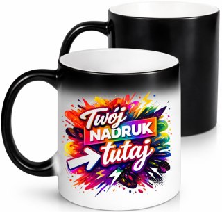 Kubek magiczny z nadrukiem zdjęcie grafika tekst logo prezent Twój PROJEKT