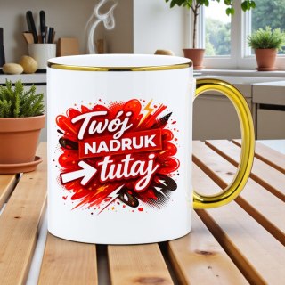 Kubek PREMIUM Twój nadruk Tekst Grafika Logo Gadżet Prezent Reklama