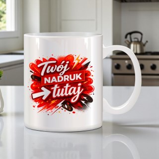 Kubek z nadrukiem zdjęcie grafika tekst logo prezent reklama Twój PROJEKT