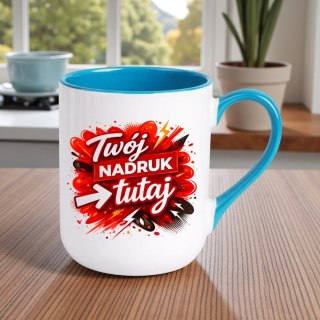 Kubek z nadrukiem zdjęcie grafika tekst logo prezent reklama Twój PROJEKT