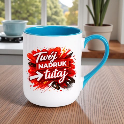 Kubek z nadrukiem zdjęcie grafika tekst logo prezent reklama Twój PROJEKT