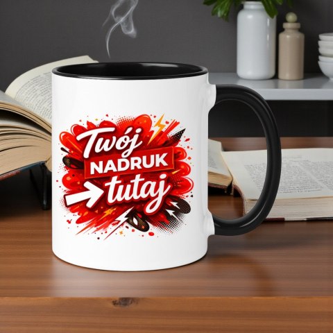 Kubek z nadrukiem zdjęcie grafika tekst logo prezent reklama Twój PROJEKT