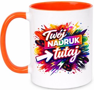 Kubek z nadrukiem zdjęcie grafika tekst logo prezent reklama Twój PROJEKT