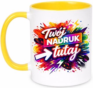 Kubek z nadrukiem zdjęcie grafika tekst logo prezent reklama Twój PROJEKT