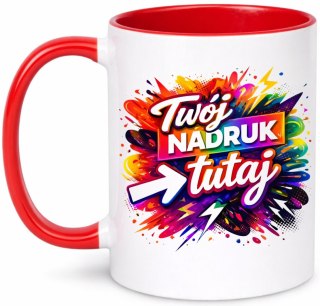 Kubek z nadrukiem zdjęcie grafika tekst logo prezent reklama Twój PROJEKT