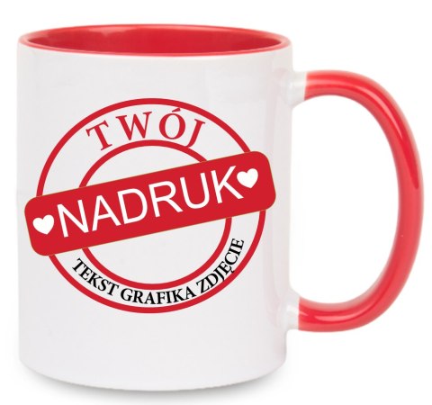 Kubek z nadrukiem zdjęcie grafika tekst logo prezent reklama Twój PROJEKT